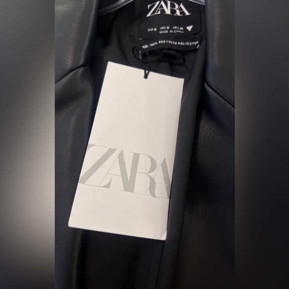 Zara oversized faux leather blazer - Picture 4 of 6